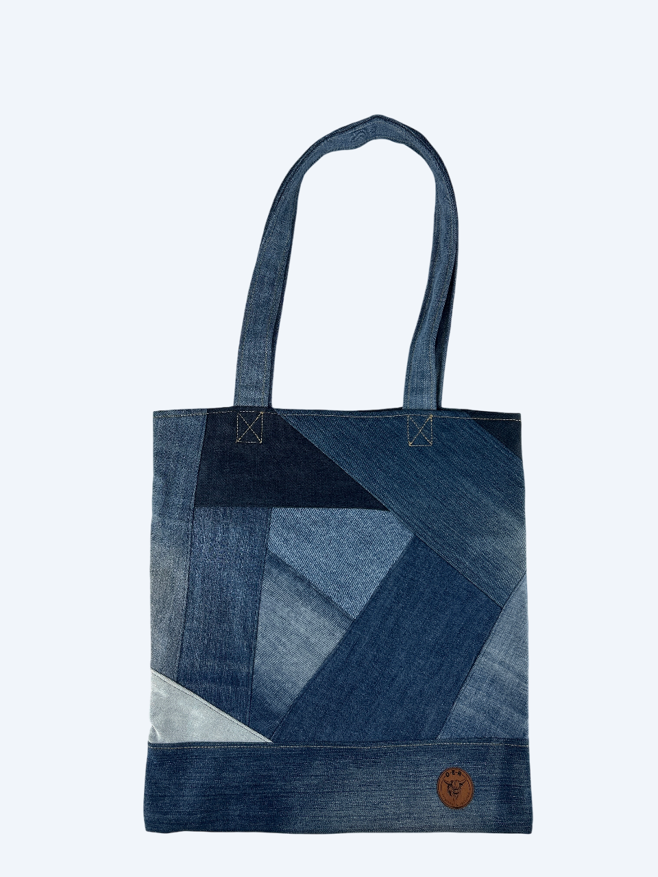 'linnen' tas van jeans